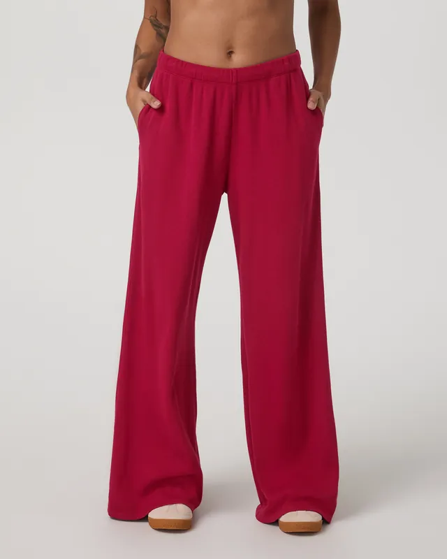 Waffle Wideleg Pant
