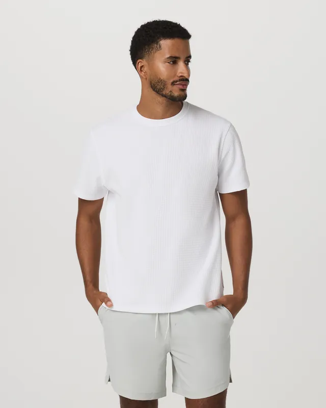 Short Sleeve Lightweight Tech Waffle Tee - Relaxed Fit