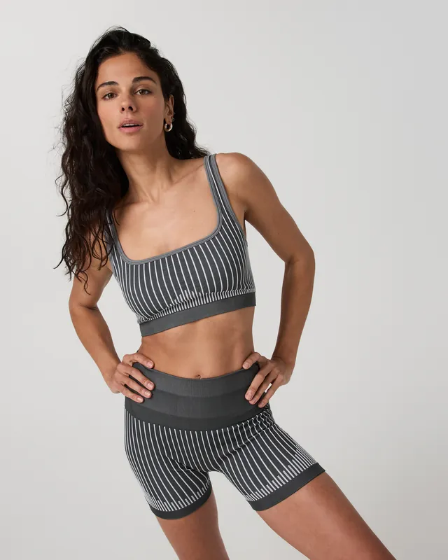 Bi-Color Seamless Longline Bra