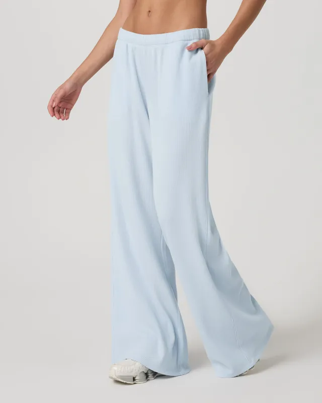 Waffle Wideleg Pant